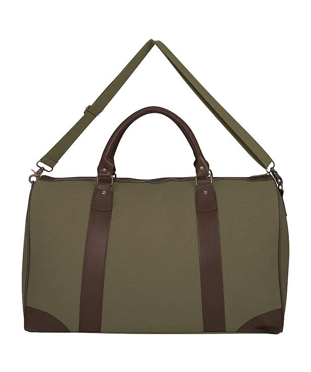 Debossed Safari Weekender Duffel Bag