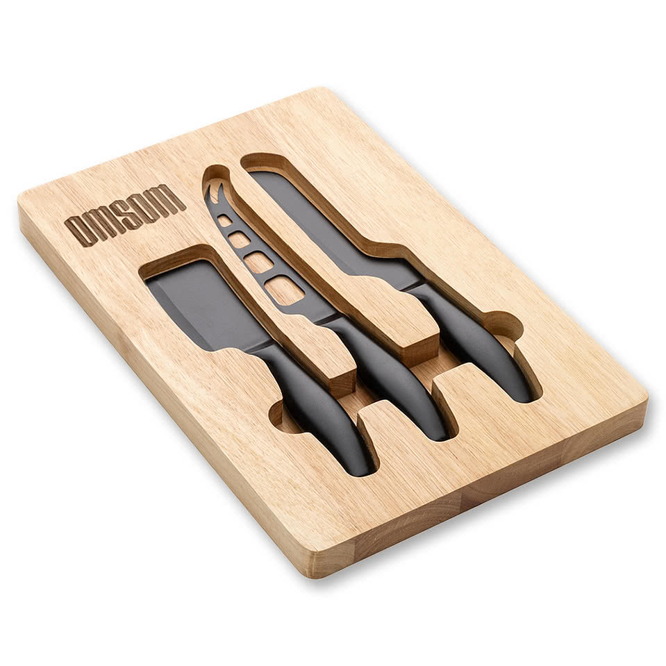 Barossa Serving Board w/3 Cheese Knives