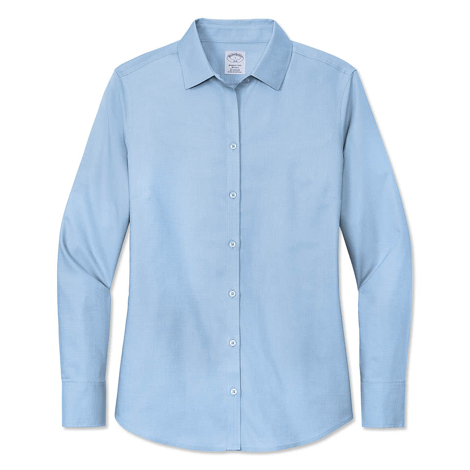 Brooks Brothers Women's Wrinkle-Free Stretch Nailhead Dress Shirt