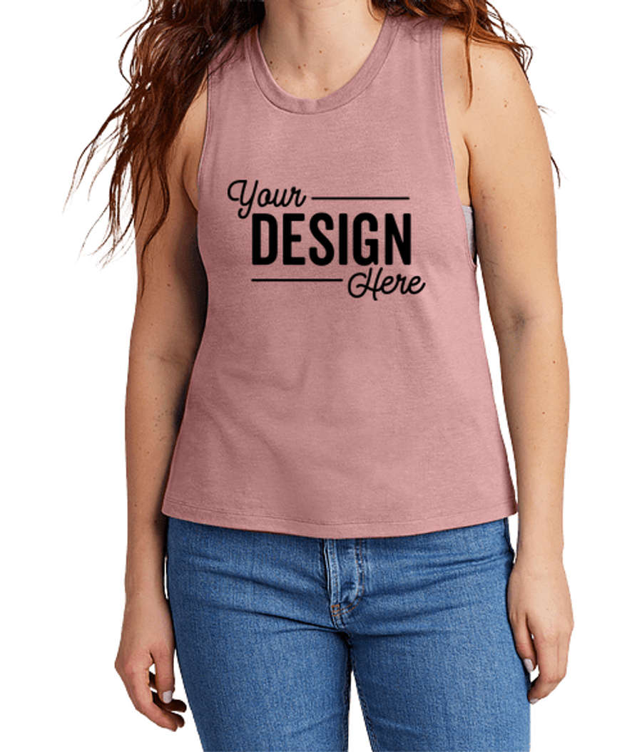 Allmade Women's Recycled Tri-Blend Muscle Tank in Vintage Rose