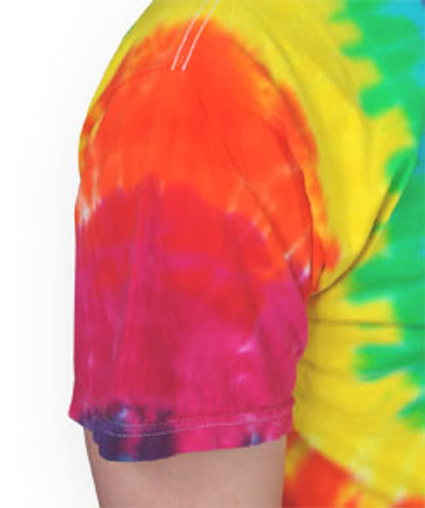 Gildan 100% Cotton Rainbow Tie-Dye T-shirt