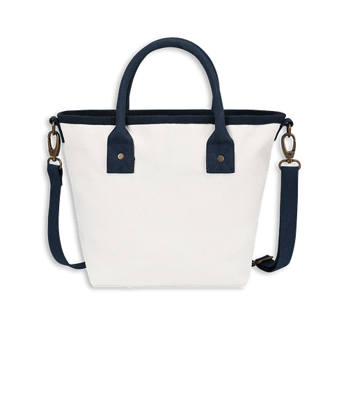 Mini Market Street Crossbody Tote Bag in Navy