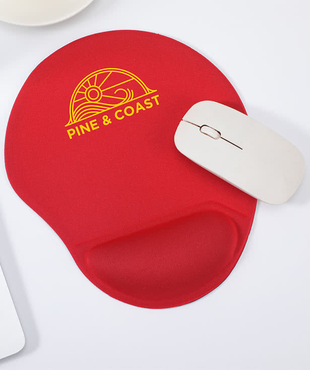 Wave Non-Slip Mouse Pad with Gel Wrist Rest