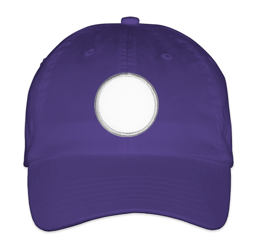 Valucap Bio-Washed Hat - Circle Patch - Embroidered-default