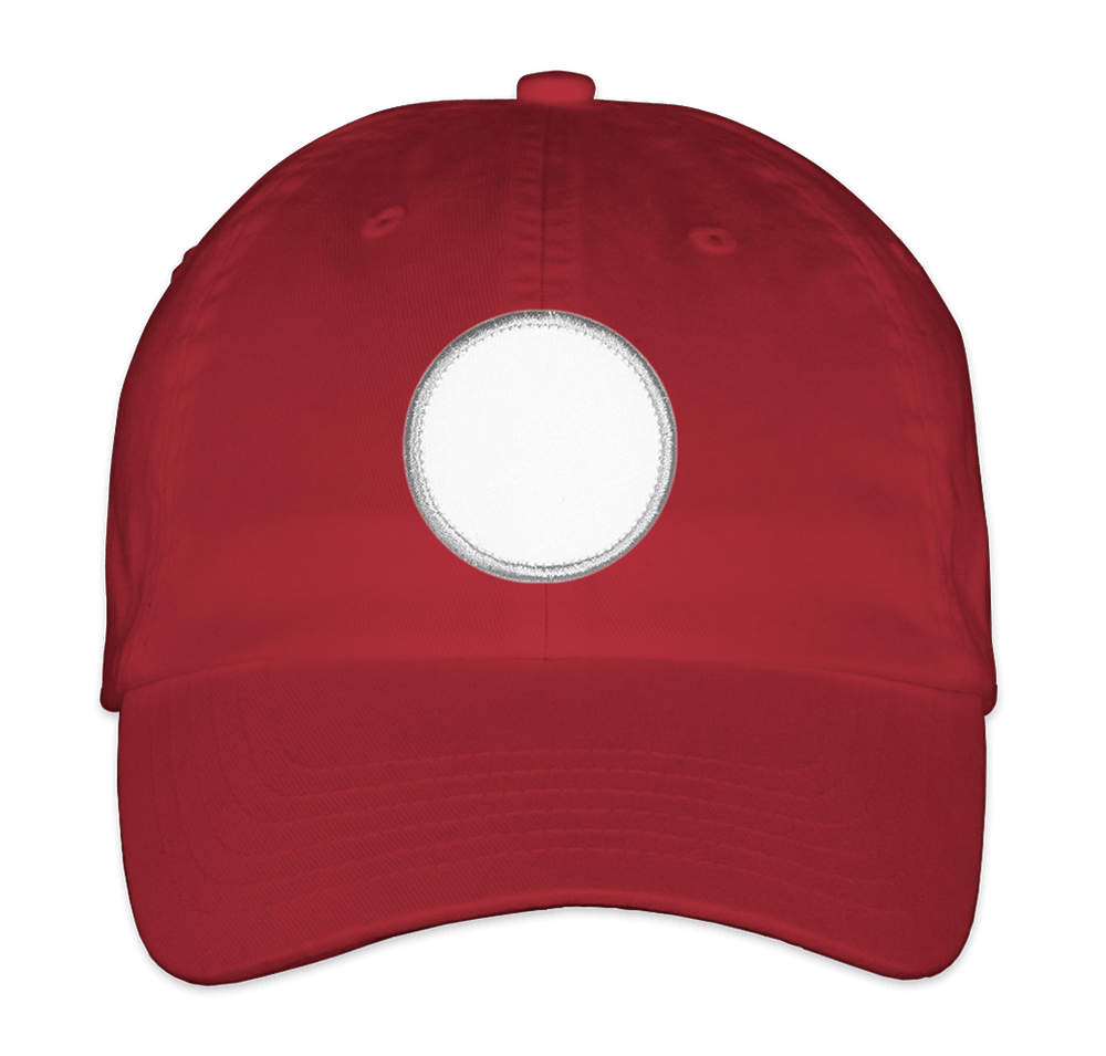 Valucap Bio-Washed Hat - Circle Patch - Embroidered-default