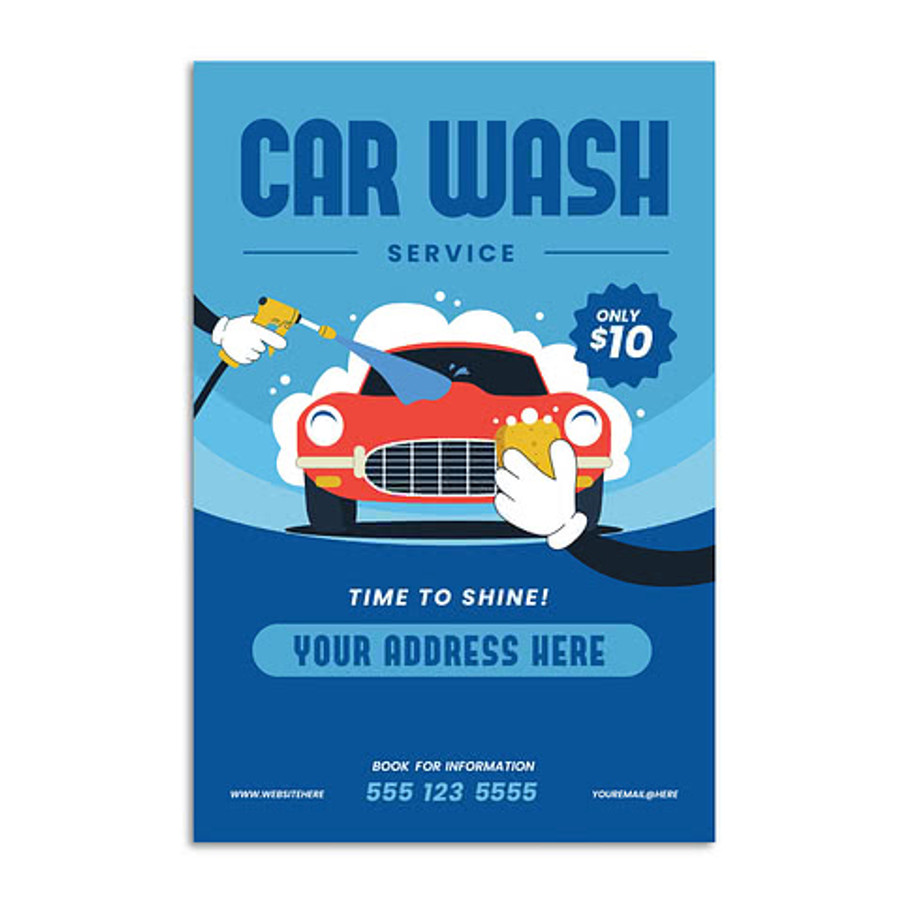 Full Color 12" x 18" Glossy Poster in White