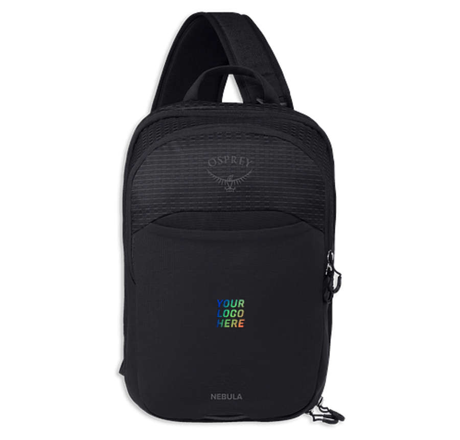 Full Color Osprey Nebula Sling 14" Computer Backpack in Black