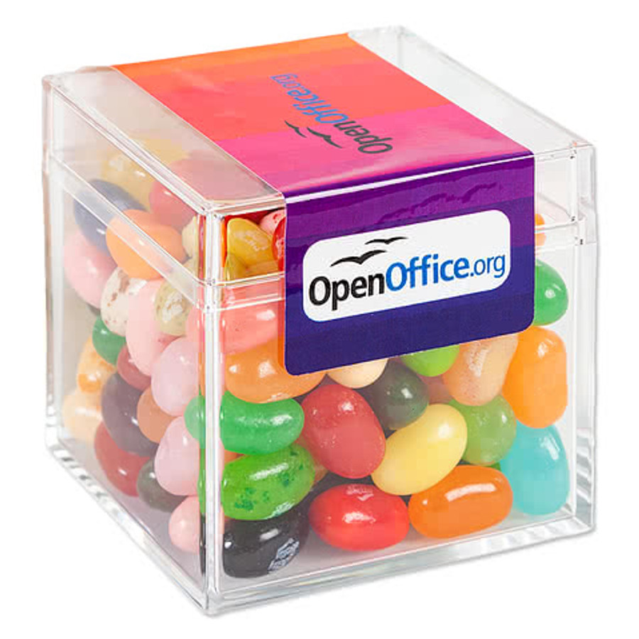 Full Color Sweet Box with Gourmet Jelly Beans in Navy