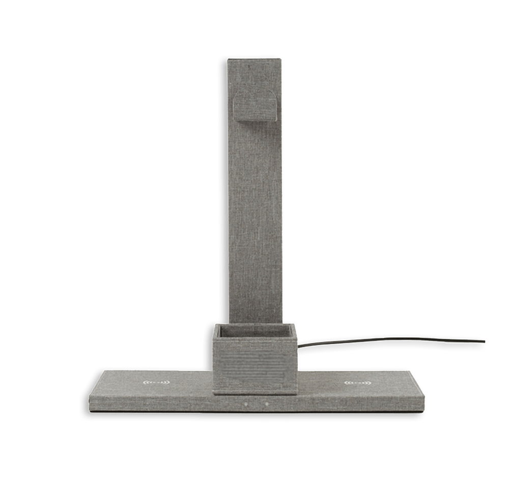 Full Color Truman Dual Wireless Charger and Headphone Stand-default