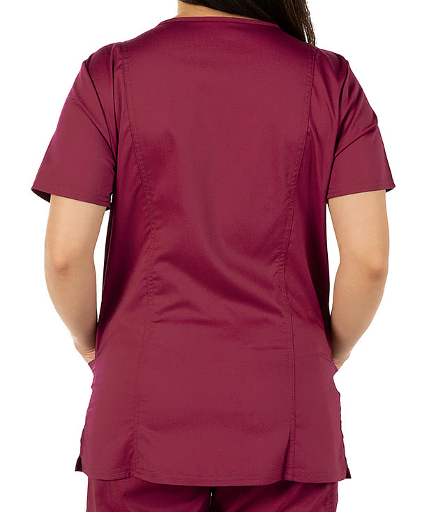 Cherokee Workwear Revolution Women's V-Neck Scrub Top - Embroidered