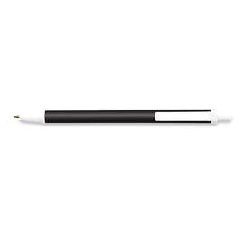 BIC Antimicrobial Clic Stic Pen (black ink) - Color: Black / White