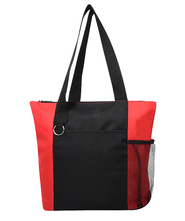 Fun Medium Multi-Pocket Zippered Tote Bag