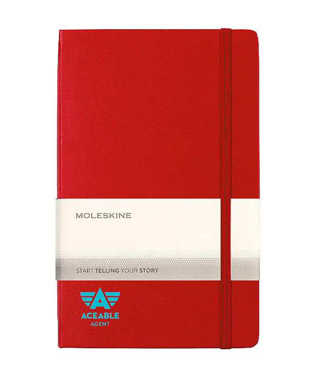Moleskine Hard Cover Ruled Expanded Notebook