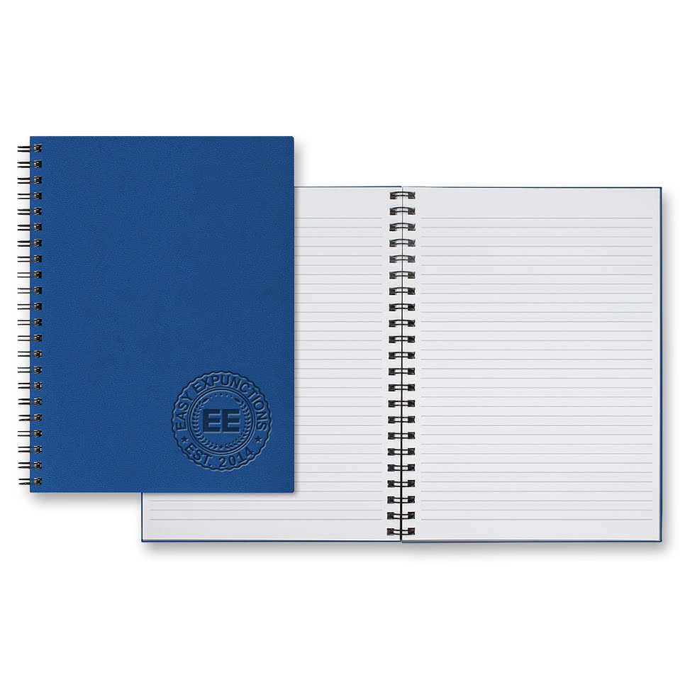 Castelli Debossed WireO Tucson Grande XL Spiral Hard Cover Notebook