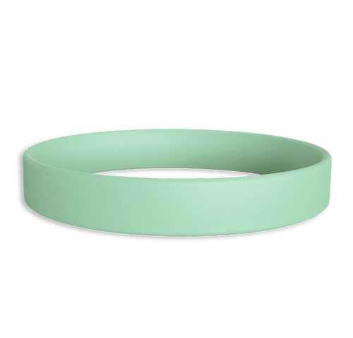 Silicone Wristband in Blue Glow