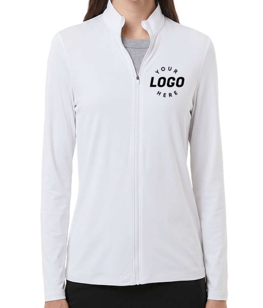 Puma Golf Women's Icon 2.0 Recycled Performance Full Zip Jacket in White Glow