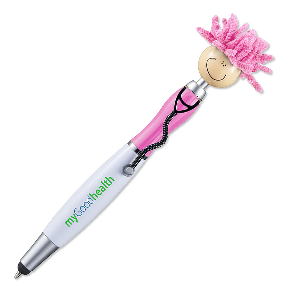MopToppers Stethoscope Light Tone Ballpoint Stylus Pen (black ink)