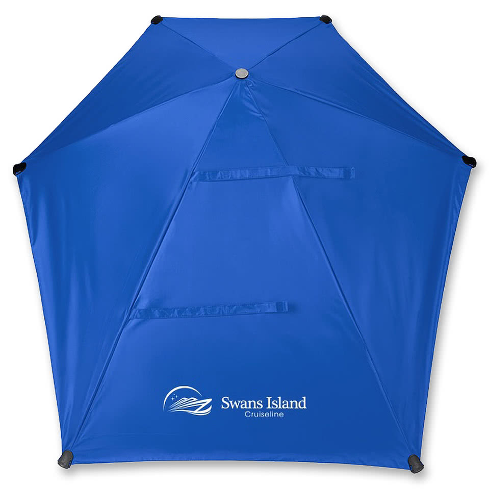 50" Arc SPF 50 Chair Umbrella With Recycled Canopy
