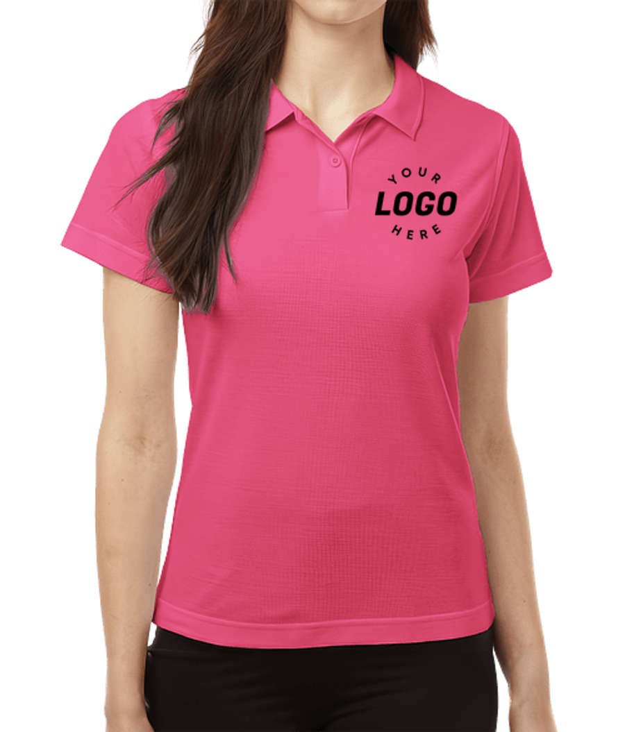 AllPro Women's Blended Pique Polo - Printed in Bright Pink