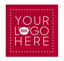 Customized Full Color 12" Square Floor Decal - Color: Cardinal