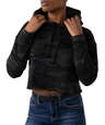 Independent Trading Women's Camo Cropped Hoodie