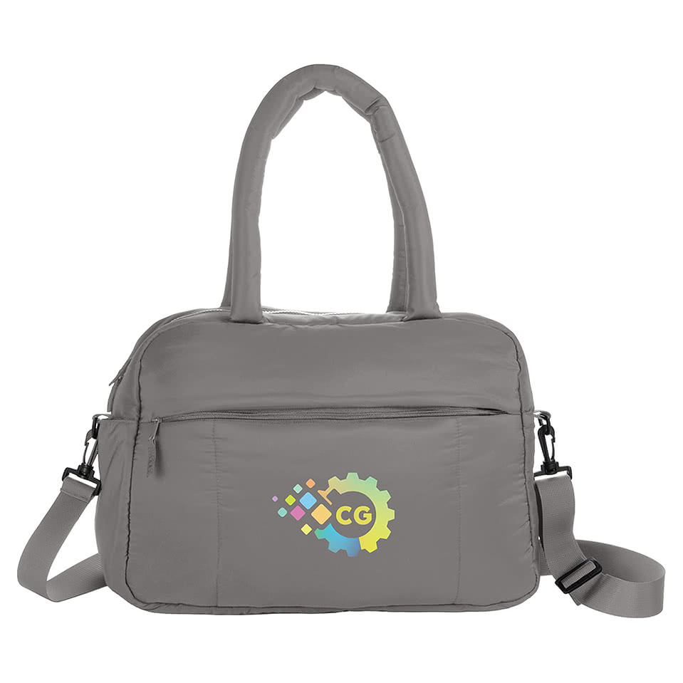 Full Color Puffer Recycled Duffel Bag