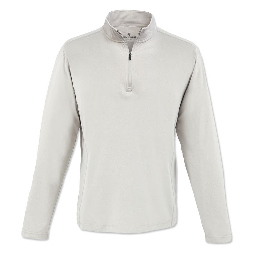Greatness Wins Core Tech Recycled Quarter Zip Shirt