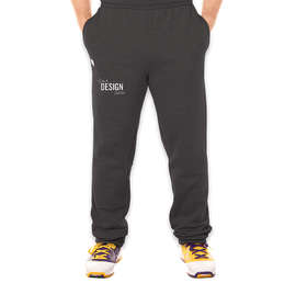 Russell Athletic Cotton Rich Open Bottom Sweatpants - Color: Charcoal Heather