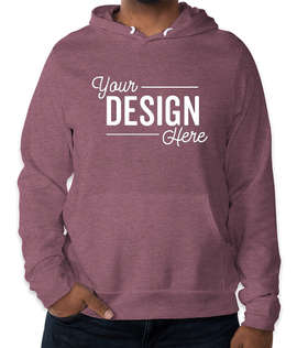 Bella + Canvas Ultra Soft Pullover Hoodie - Color: Heather Maroon