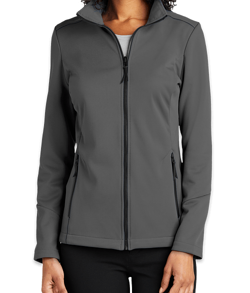 Port Authority Women's Collective Tech Soft Shell Jacket - Printed in Graphite