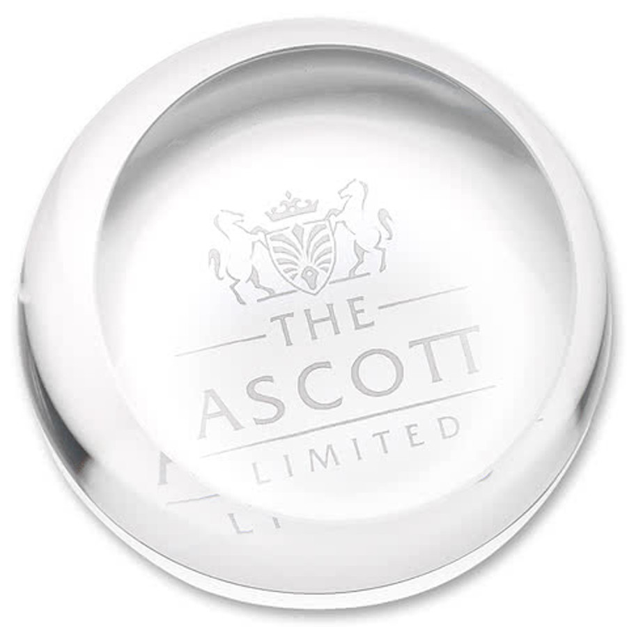 Slanted Paperweight in Clear