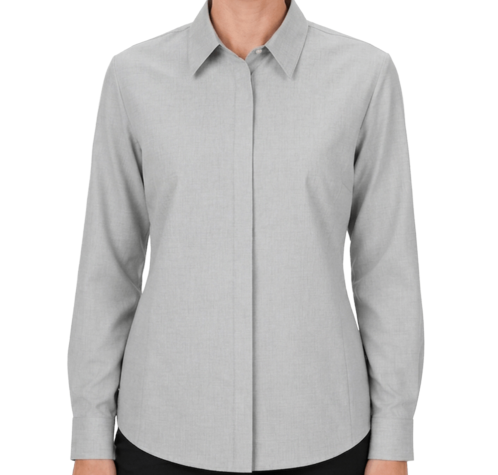 Edwards Women's FlexBatiste Café Recycled Long Sleeve Dress Shirt-default