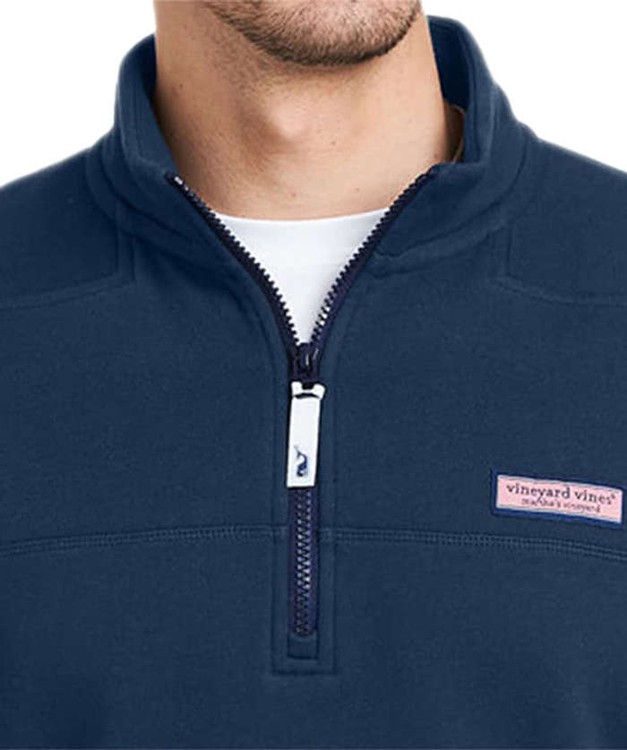 Vineyard Vines Collegiate Logo Shep Quarter Zip Sweatshirt