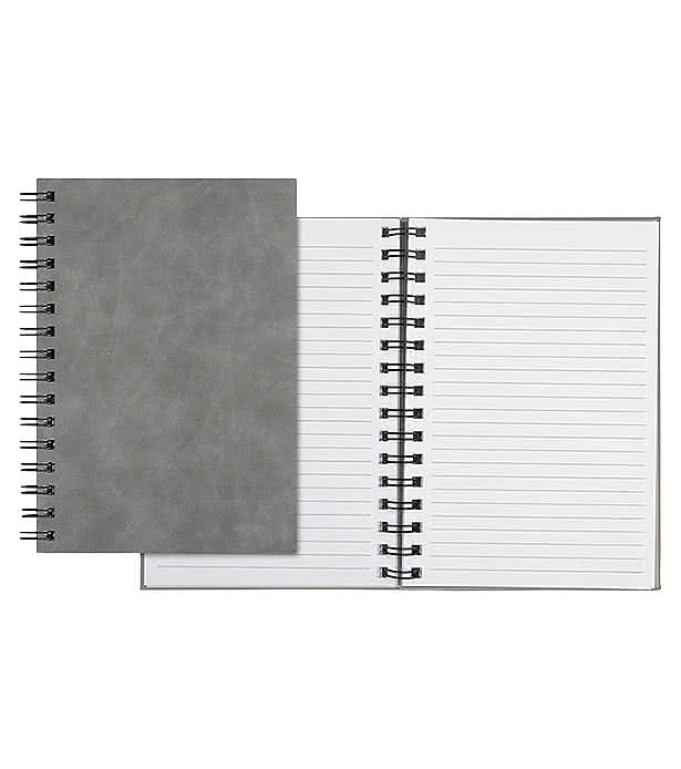 Castelli Debossed WireO Chia Medio Spiral Hard Cover Notebook