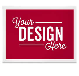 Full Color 24" x 18" Sign - Color: Cardinal