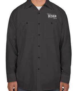 Canada - Red Kap Long Sleeve Industrial Work Shirt - Color: Charcoal