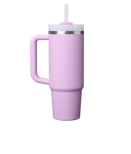 Stanley Laser Engraved 30 oz. Quencher H2.0 FlowState Tumbler in Soft Orchid