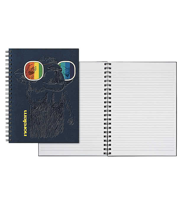 Castelli Debossed WireO Tucson Grande XL Spiral Hard Cover Notebook