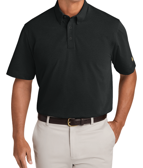 Brooks Brothers Pinpoint Pique Performance Dress Polo - Embroidered in Deep Black