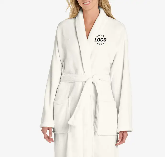 Port Authority Plush Microfleece Shawl Collar Robe for client gifting