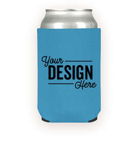Foldable Neoprene Can Cooler - Color: Sky Blue