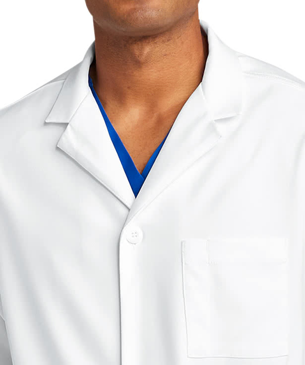 Wink 4-Button Long Lab Coat