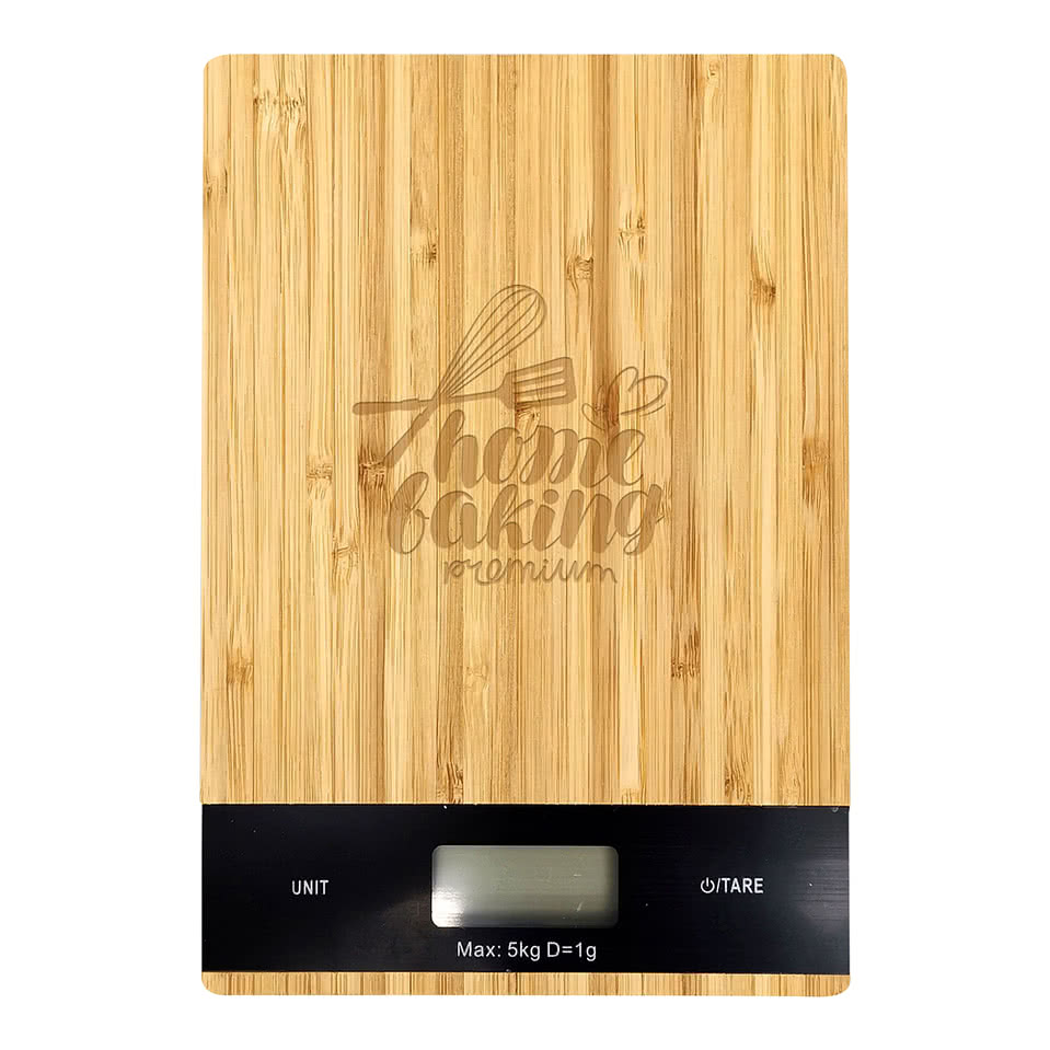 Laser Engraved Bamboo Digital Kitchen Scale