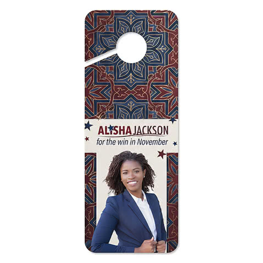 4" x 10.5" Door Knob Hanger in White