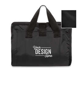 Alpine Fleece Solid Packable Picnic Blanket - Color: Black