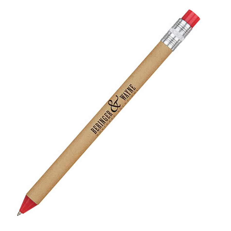 Pencil-Look Ballpoint Pen (black ink) in Blue