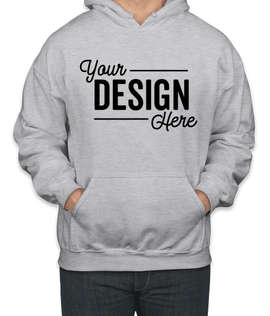 Gildan Midweight 50/50 Pullover Hoodie - Color: Ash