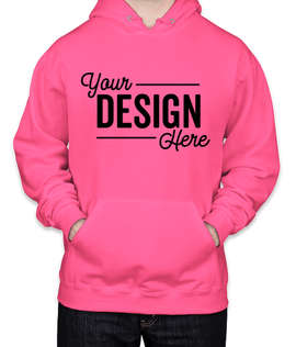 Jerzees Nublend 50/50 Pullover Hoodie - Color: Neon Pink