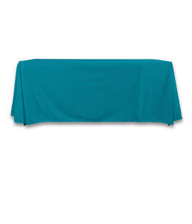 Full Color 6' LazerLine Throw Tablecloth - Color: Aquamarine