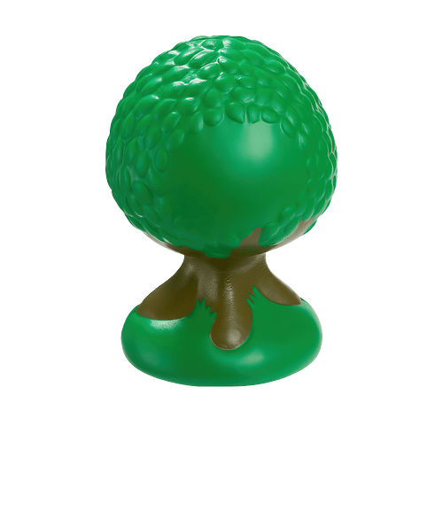 Tree Stress Reliever in Green/Brown